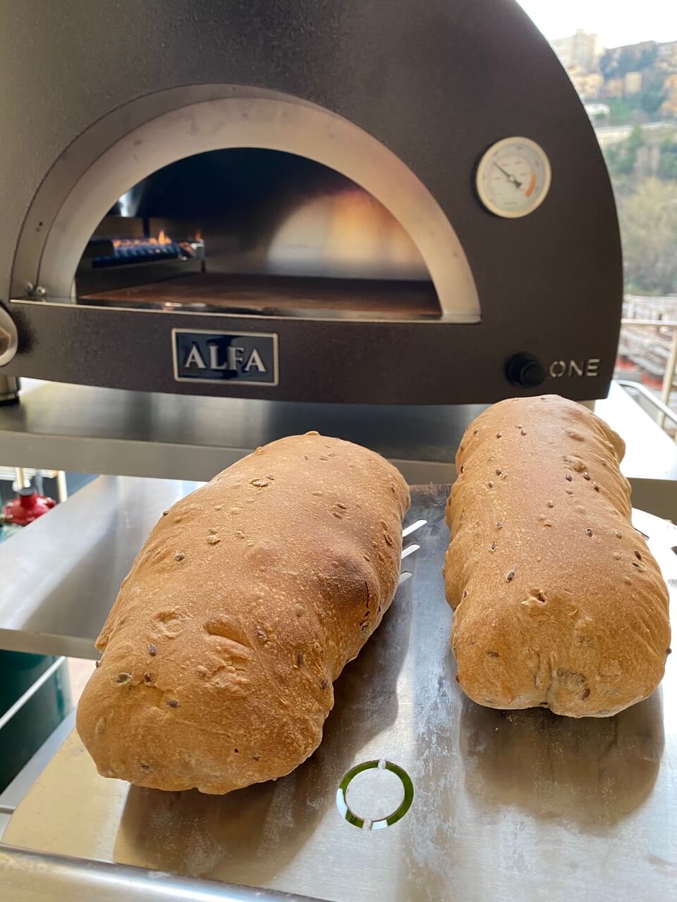 Home-made wholemeal multigrain BREAD baked in the One gas-fired oven. | Alfa Forni